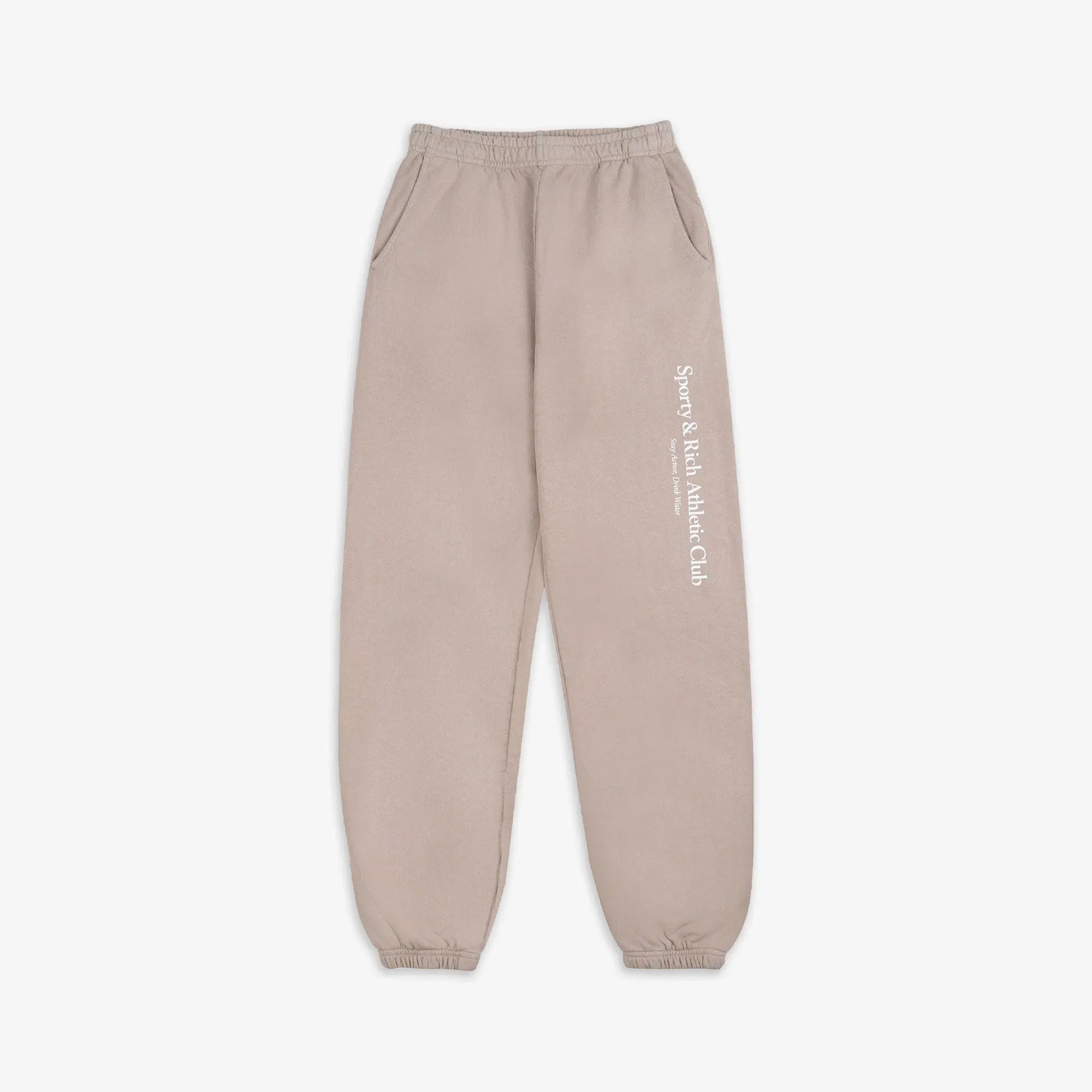 SPORTY & RICH ATHLETIC CLUB SWEATPANT { ELEPHANT/WHITE