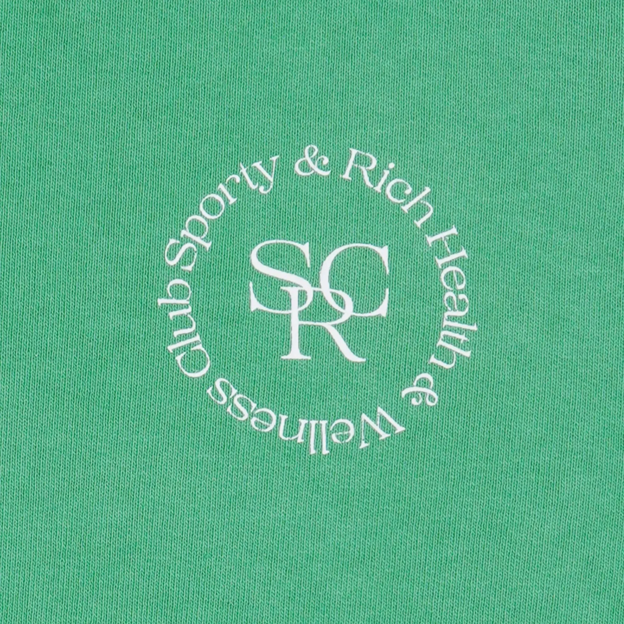 SPORTY & RICH SRHWC DISCO SHORT { VERDE/WHITE