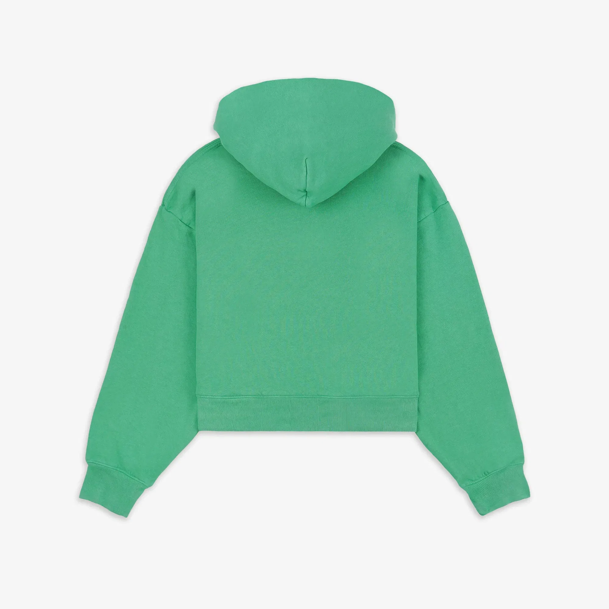SPORTY & RICH SRHWC CROPPED HOODIE { VERDE/WHITE