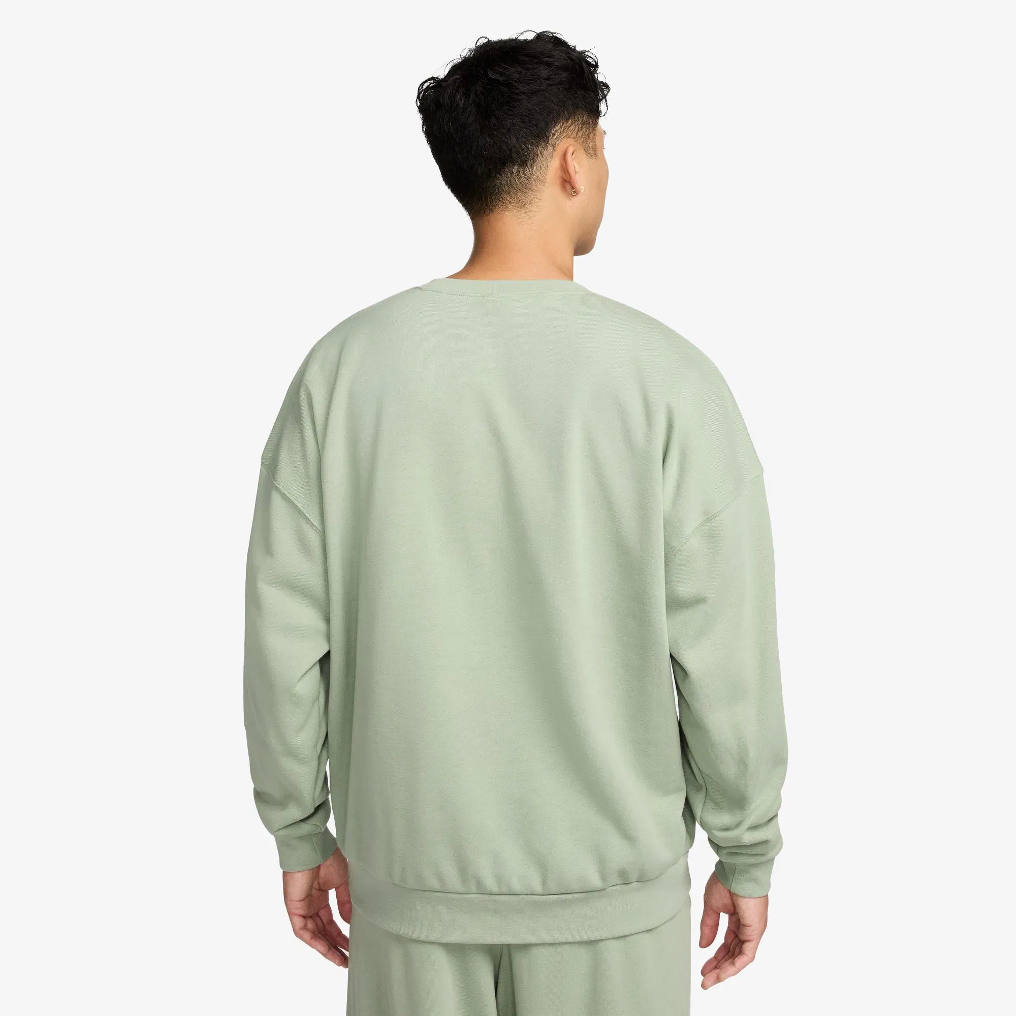 NIKE CLUB FLEECE OVERSIZED FRENCH TERRY CREW { JADE HORIZON/JADE HORIZON/WHITE