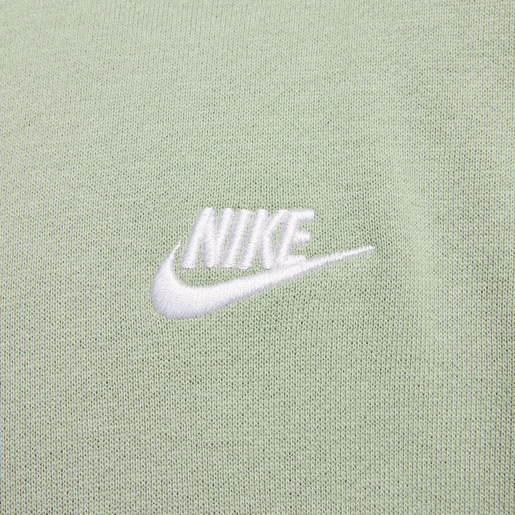 NIKE CLUB FLEECE OVERSIZED FRENCH TERRY CREW { JADE HORIZON/JADE HORIZON/WHITE
