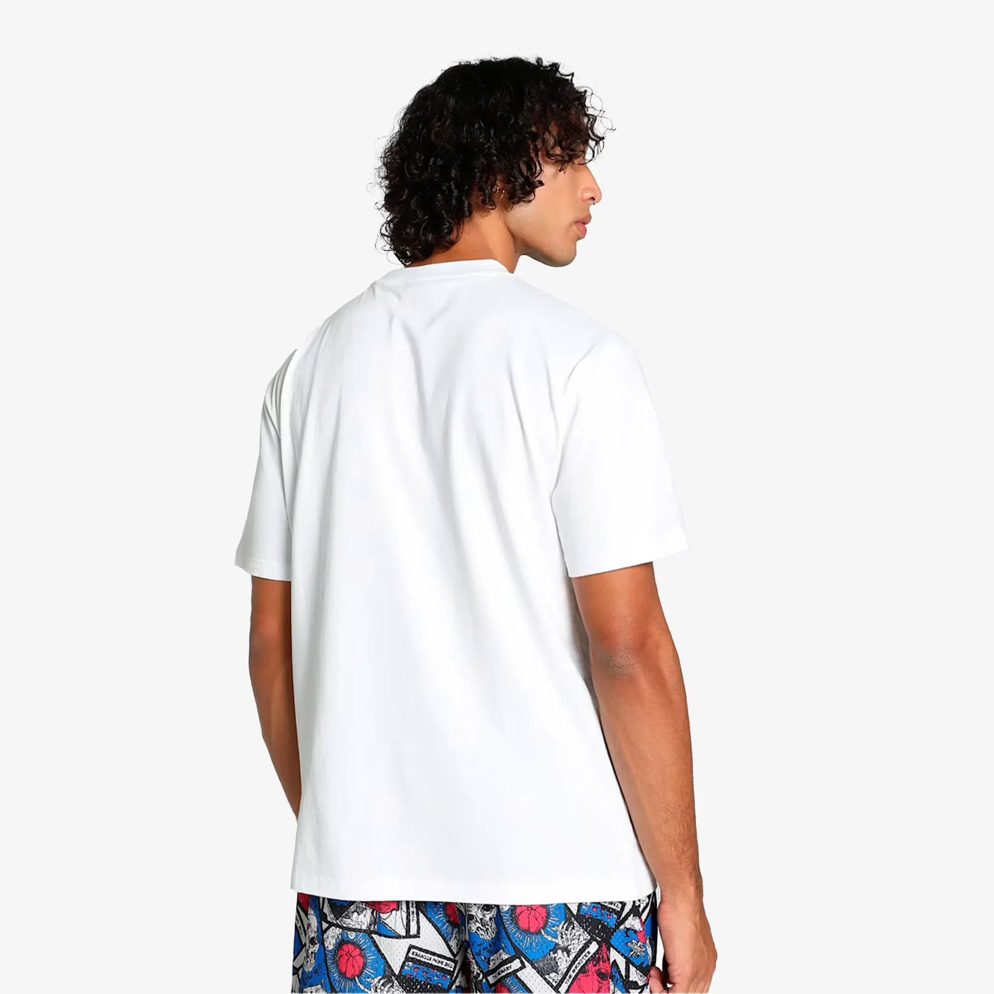 Puma HOOPS DECK BASKETBALL T-SHIRT { WHITE