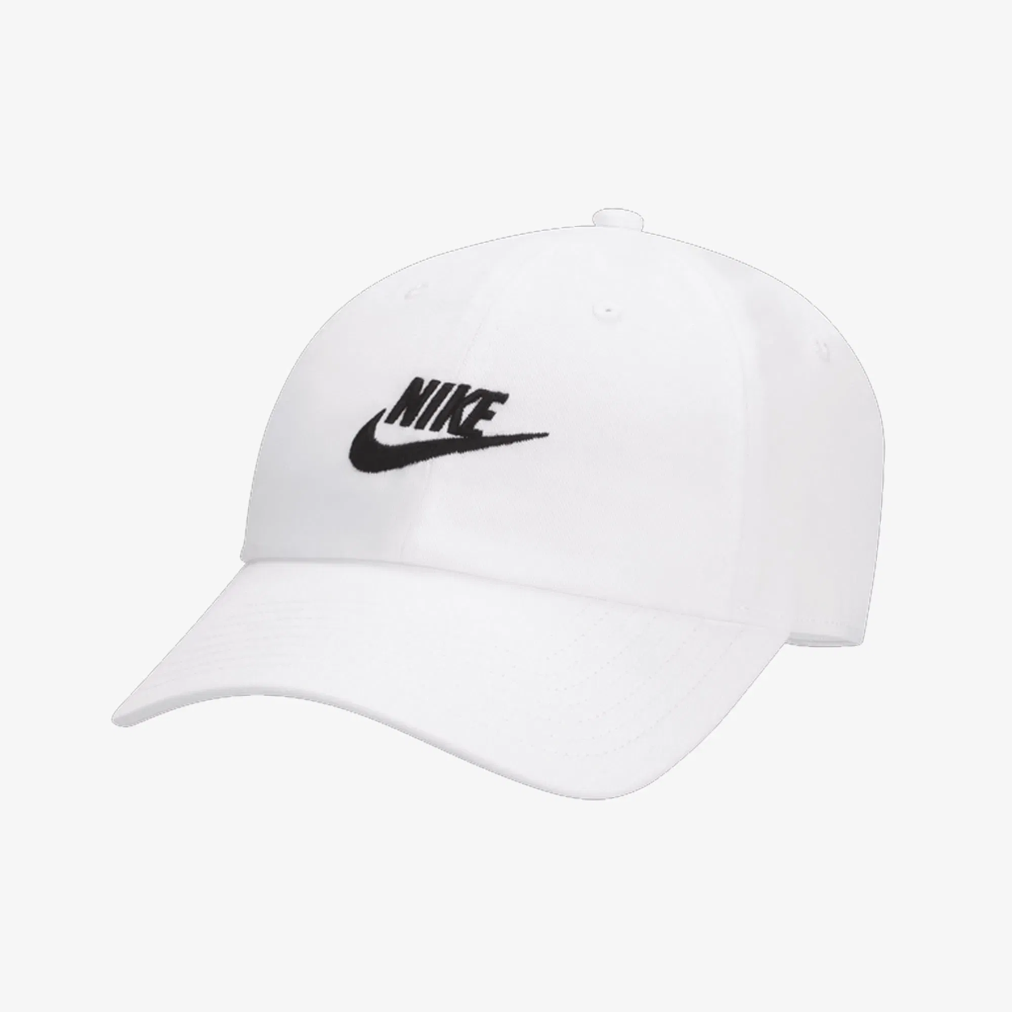 Nike CLUB UNSTRUCTURED FUTURA WASH CAP { WHITE/BLACK