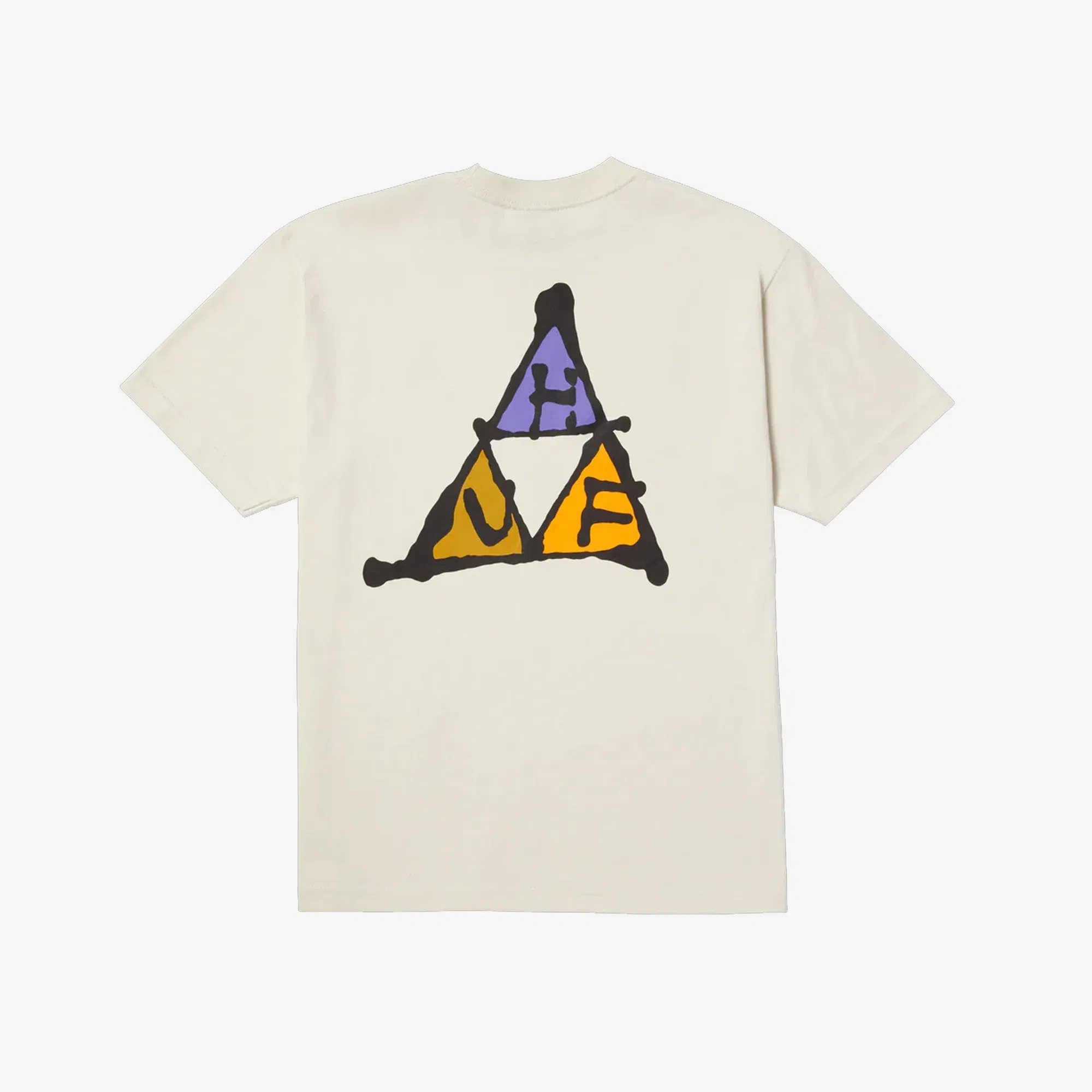 HUF NO-FI TRIPLE TRIANGLE T-SHIRT { BONE