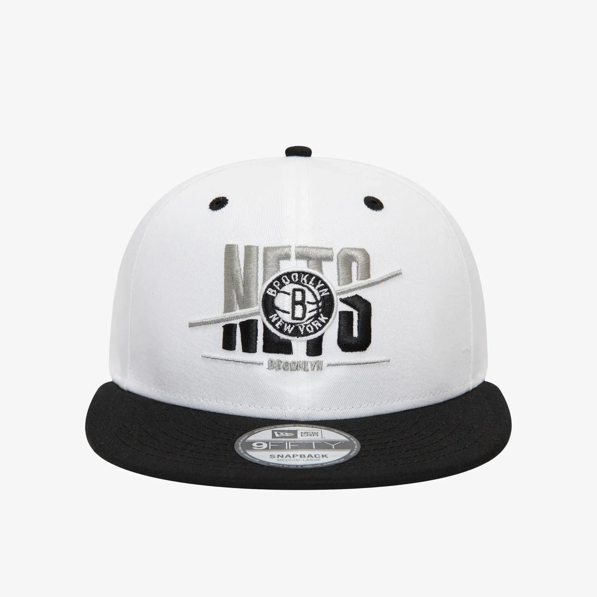 New Era BROOKLYN NETS CROWN 9FIFTY SNAPBACK CAP { WHITE