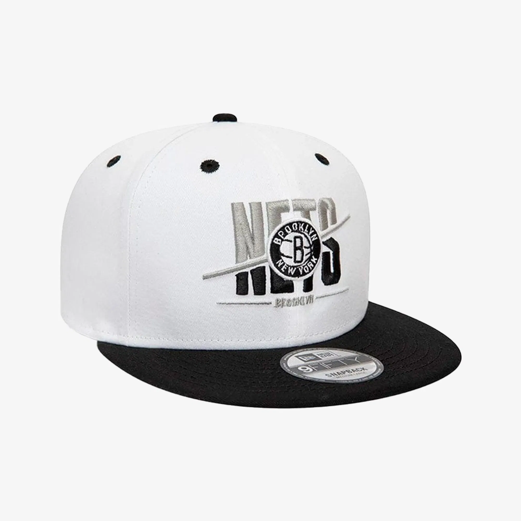 New Era BROOKLYN NETS CROWN 9FIFTY SNAPBACK CAP { WHITE