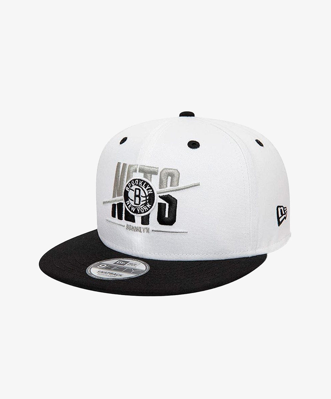New Era BROOKLYN NETS CROWN 9FIFTY SNAPBACK CAP { WHITE