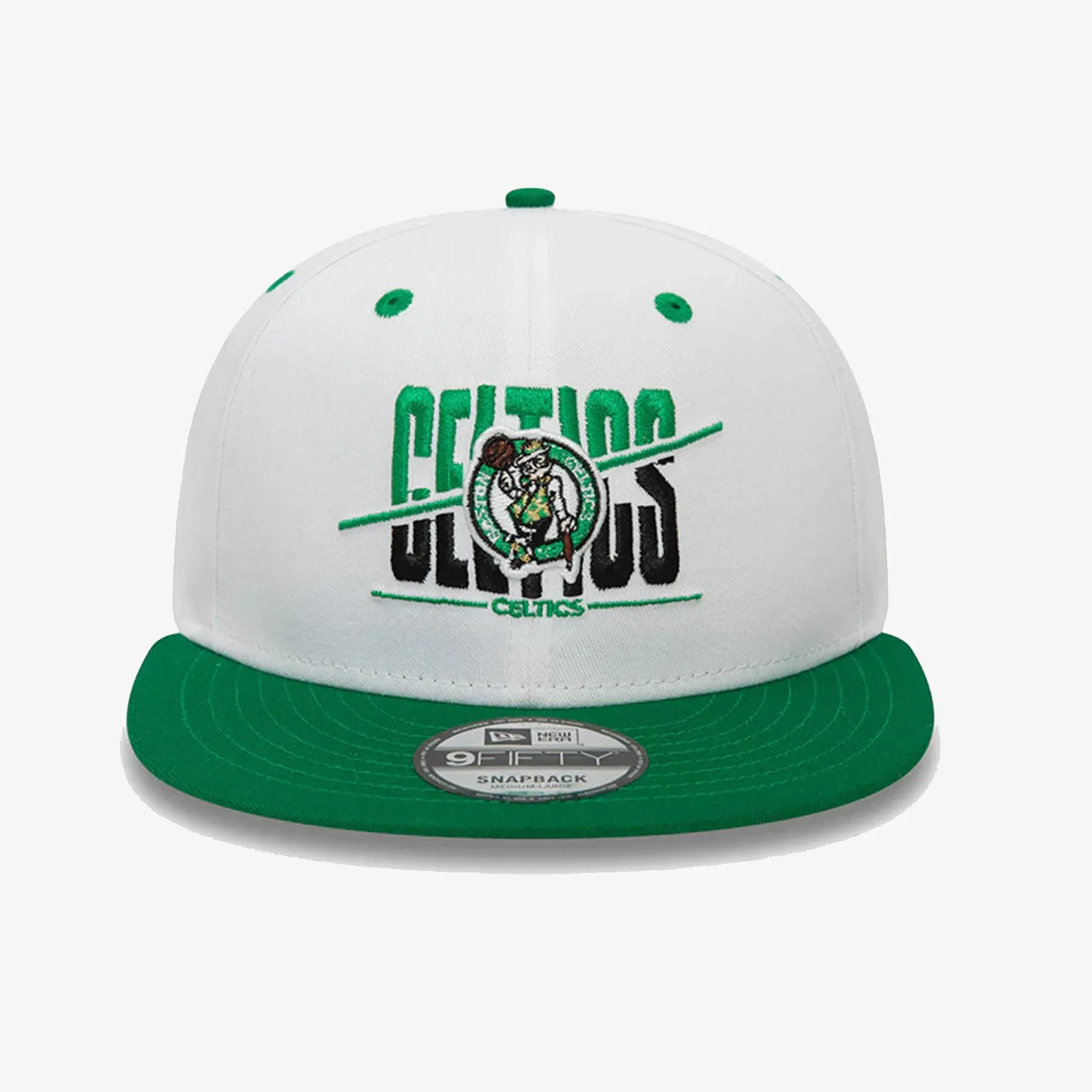 New Era BOSTON CELTICS CROWN 9FIFTY SNAPBACK CAP { WHITE
