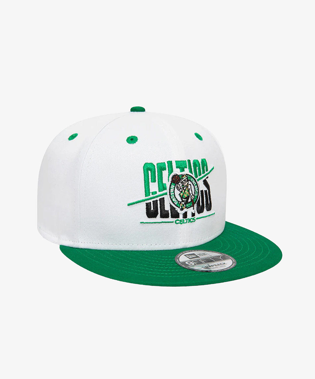New Era BOSTON CELTICS CROWN 9FIFTY SNAPBACK CAP { WHITE