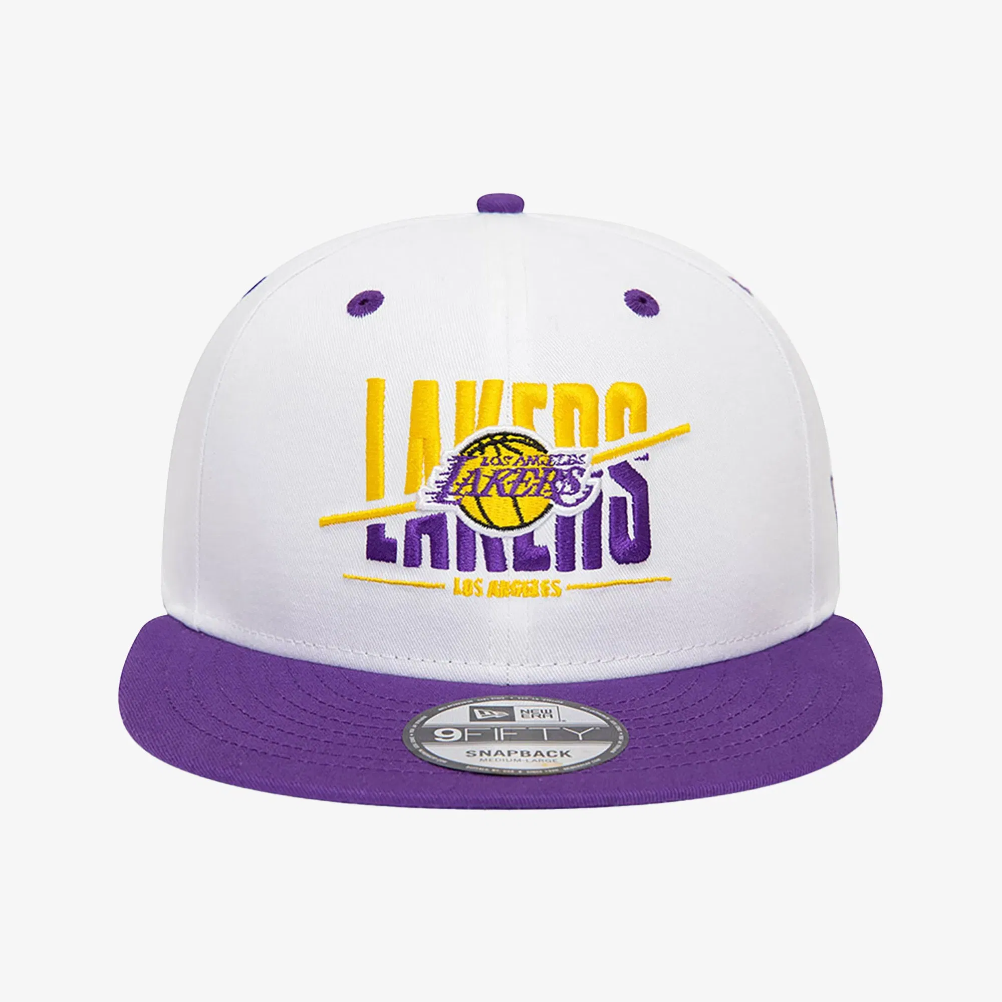 New Era LA LAKERS CROWN WHITE 9FIFTY SNAPBACK CAP { WHITE