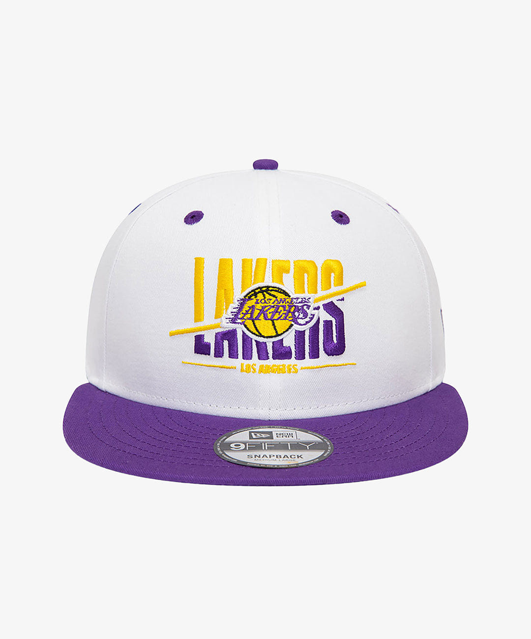 New Era LA LAKERS CROWN WHITE 9FIFTY SNAPBACK CAP { WHITE