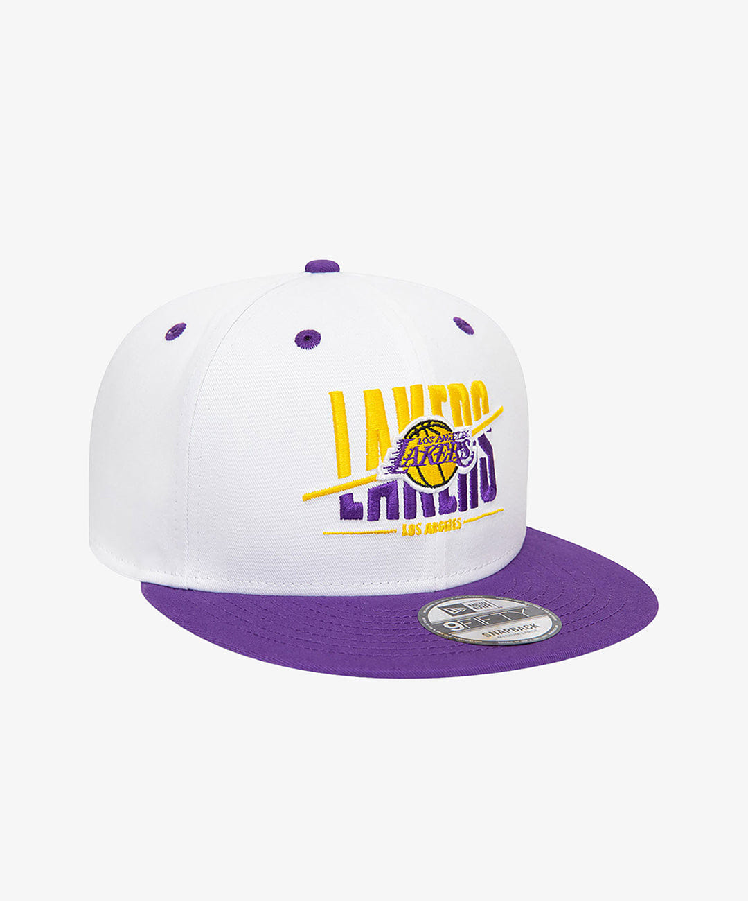 New Era LA LAKERS CROWN WHITE 9FIFTY SNAPBACK CAP { WHITE
