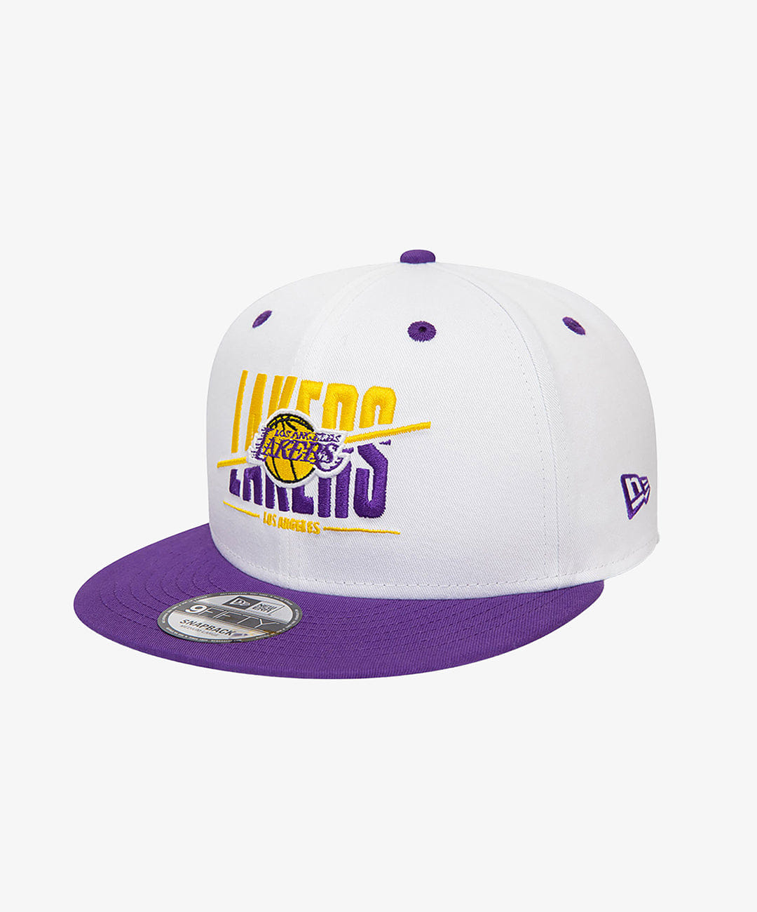 New Era LA LAKERS CROWN WHITE 9FIFTY SNAPBACK CAP { WHITE