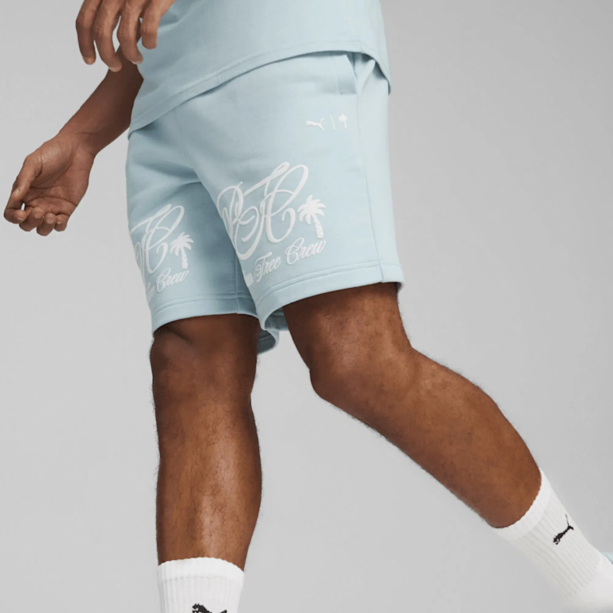 Puma X PALM TREE CREW SHORTS { BLUE