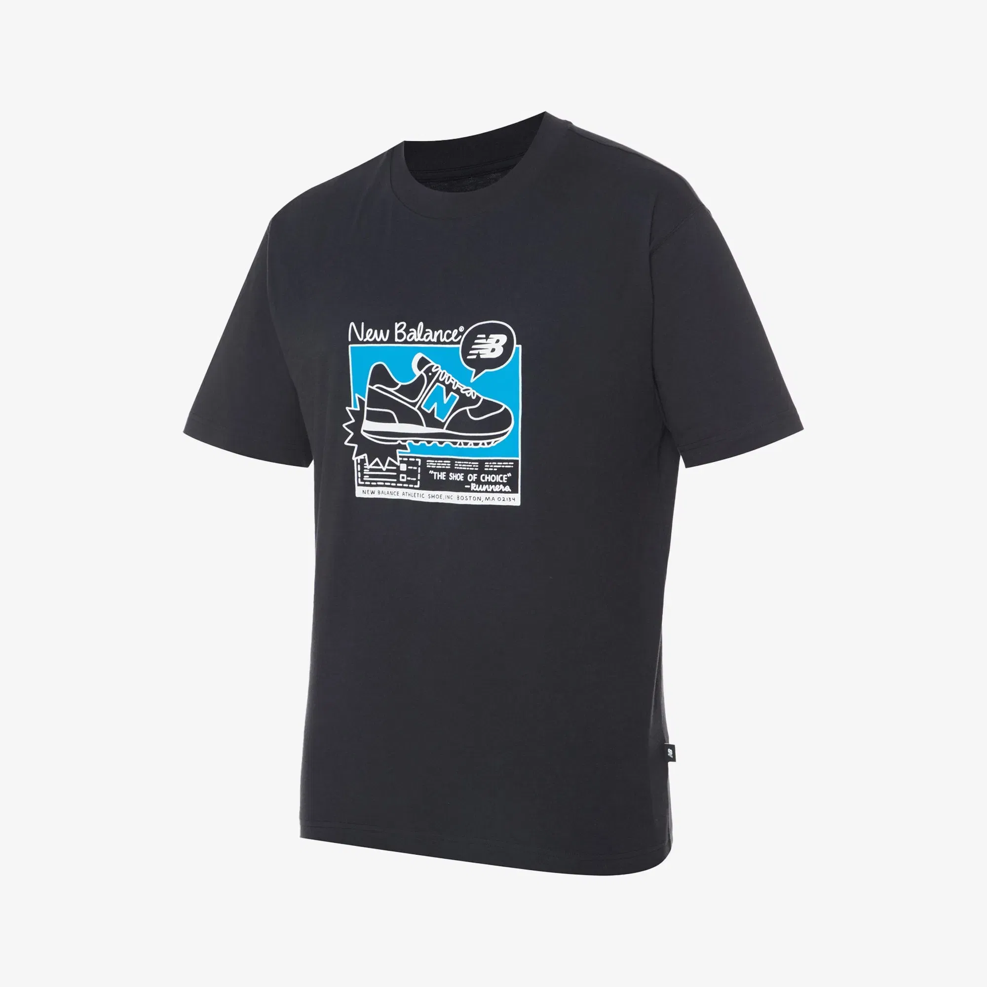 New Balance ADVERT GRAPHICS T-SHIRT { BLACK