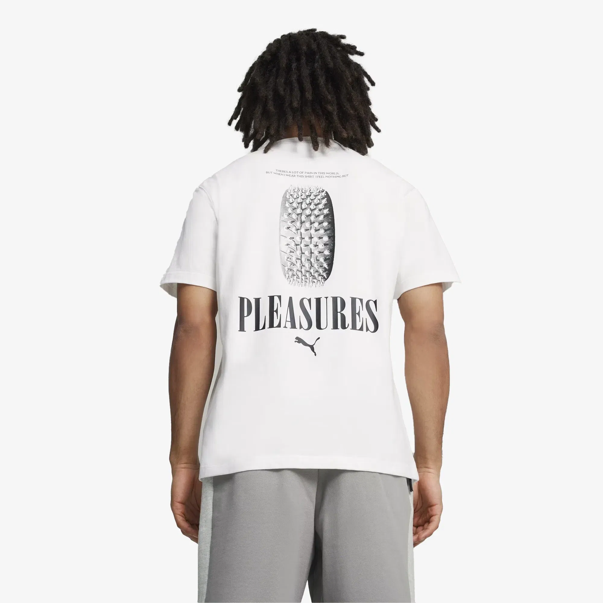 Puma x PLEASURES GRAPHIC T-Shirt { WHITE