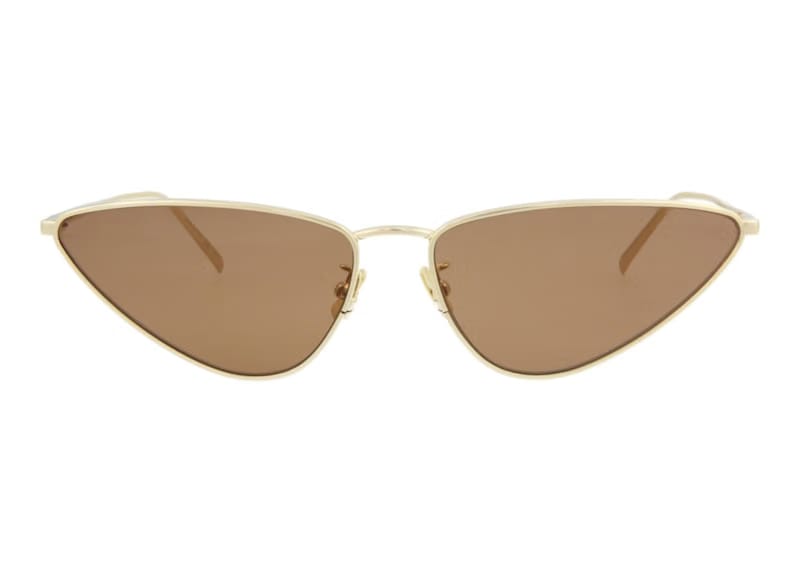 Saint Laurent Cat Eye Sunglasses Gold/Brown (SL487-30011583-003)