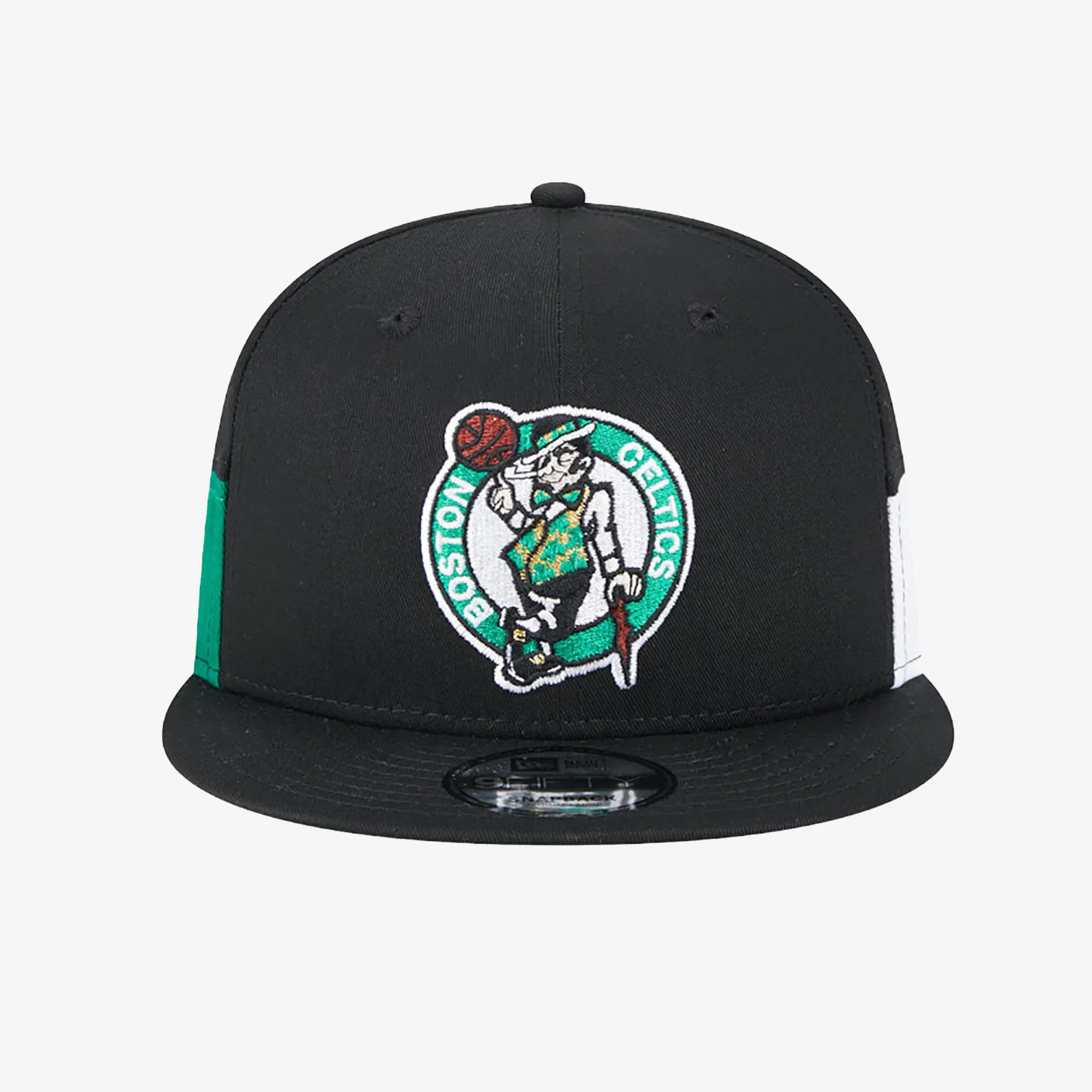 New Era BOSTON CELTICS MULTI PATCH BLACK 9FIFTY SNAPBACK CAP { BLACK
