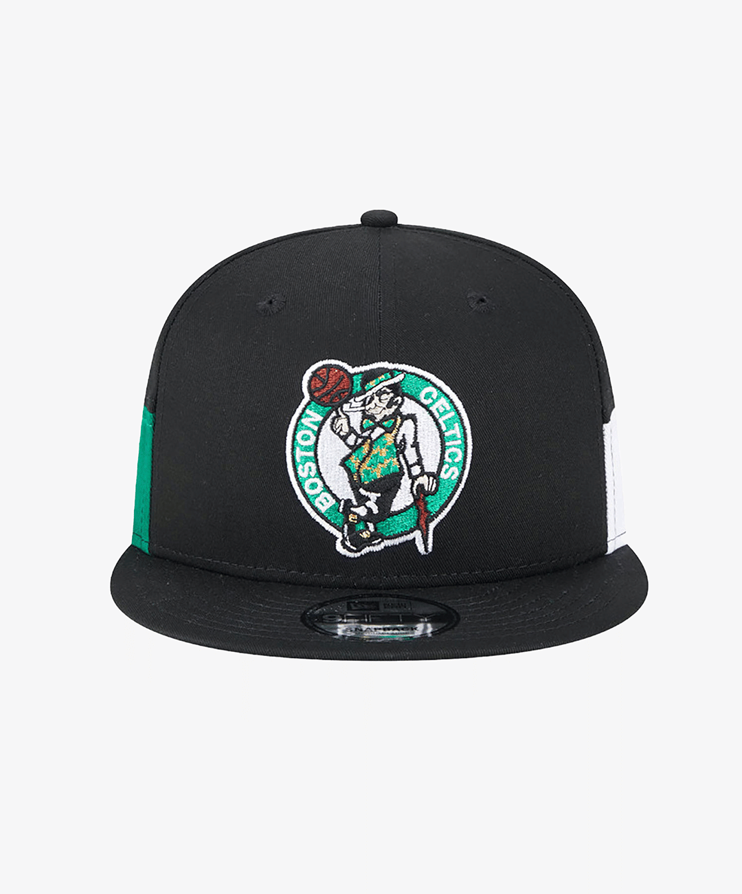 New Era BOSTON CELTICS MULTI PATCH BLACK 9FIFTY SNAPBACK CAP { BLACK
