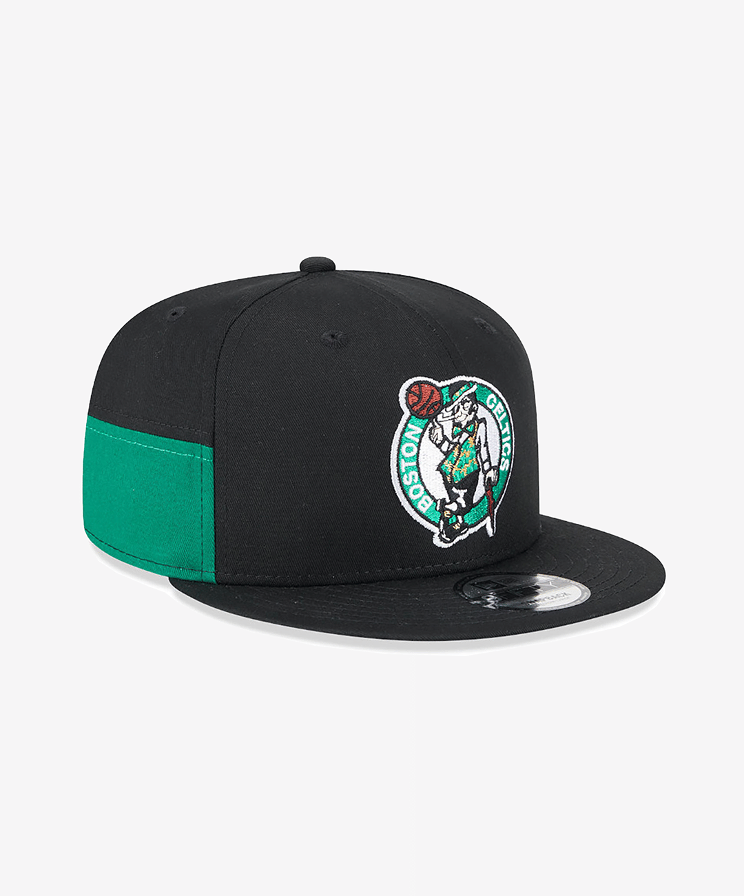 New Era BOSTON CELTICS MULTI PATCH BLACK 9FIFTY SNAPBACK CAP { BLACK