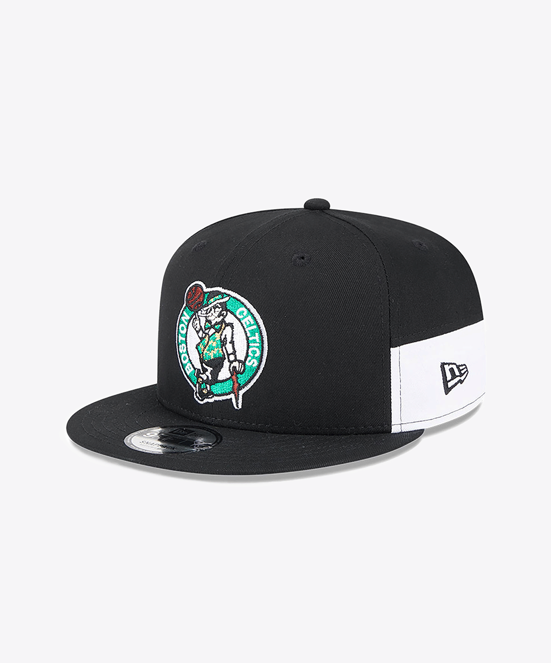 New Era BOSTON CELTICS MULTI PATCH BLACK 9FIFTY SNAPBACK CAP { BLACK
