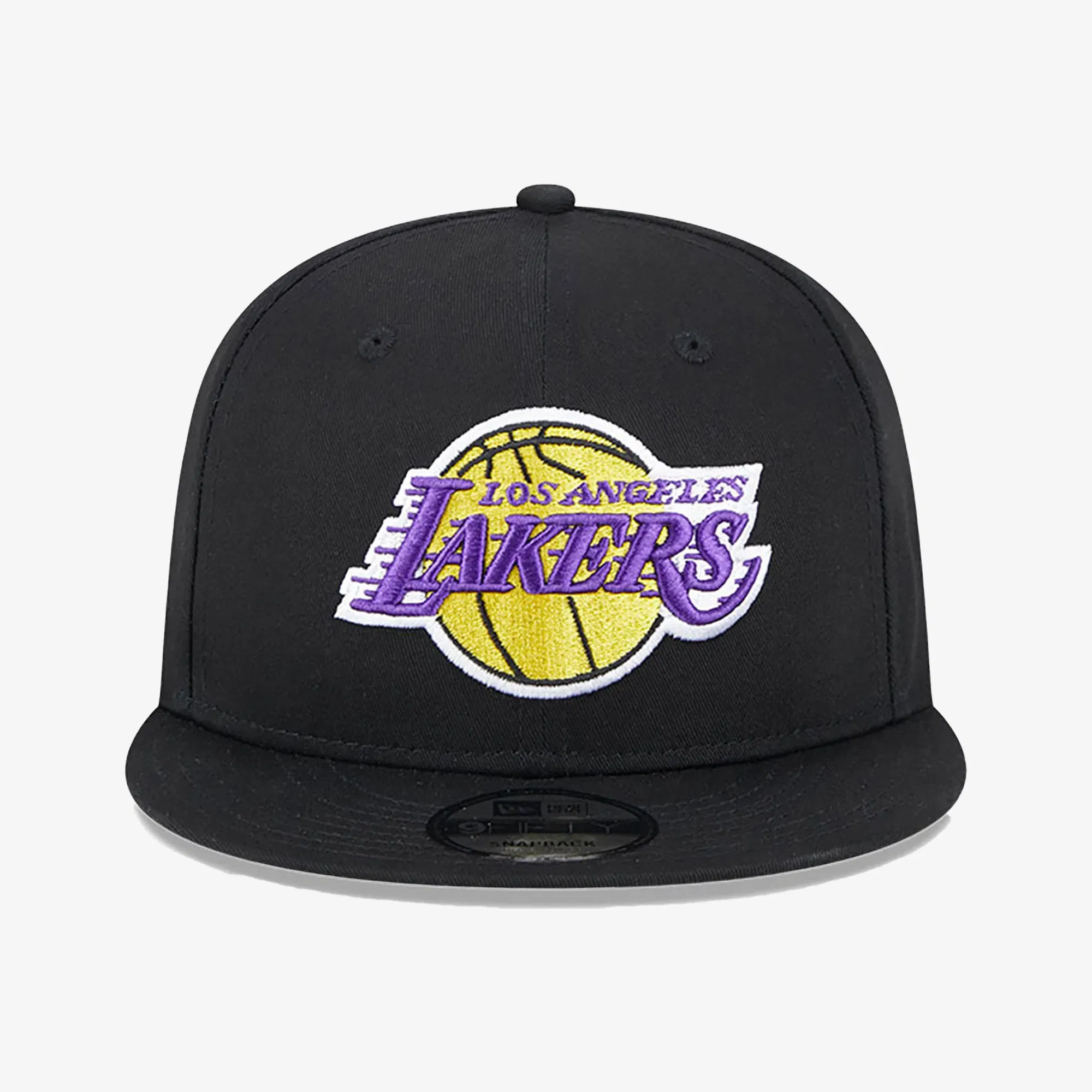 New Era LA LAKERS METALLIC ARCH BLACK 9FIFTY SNAPBACK CAP { BLACK