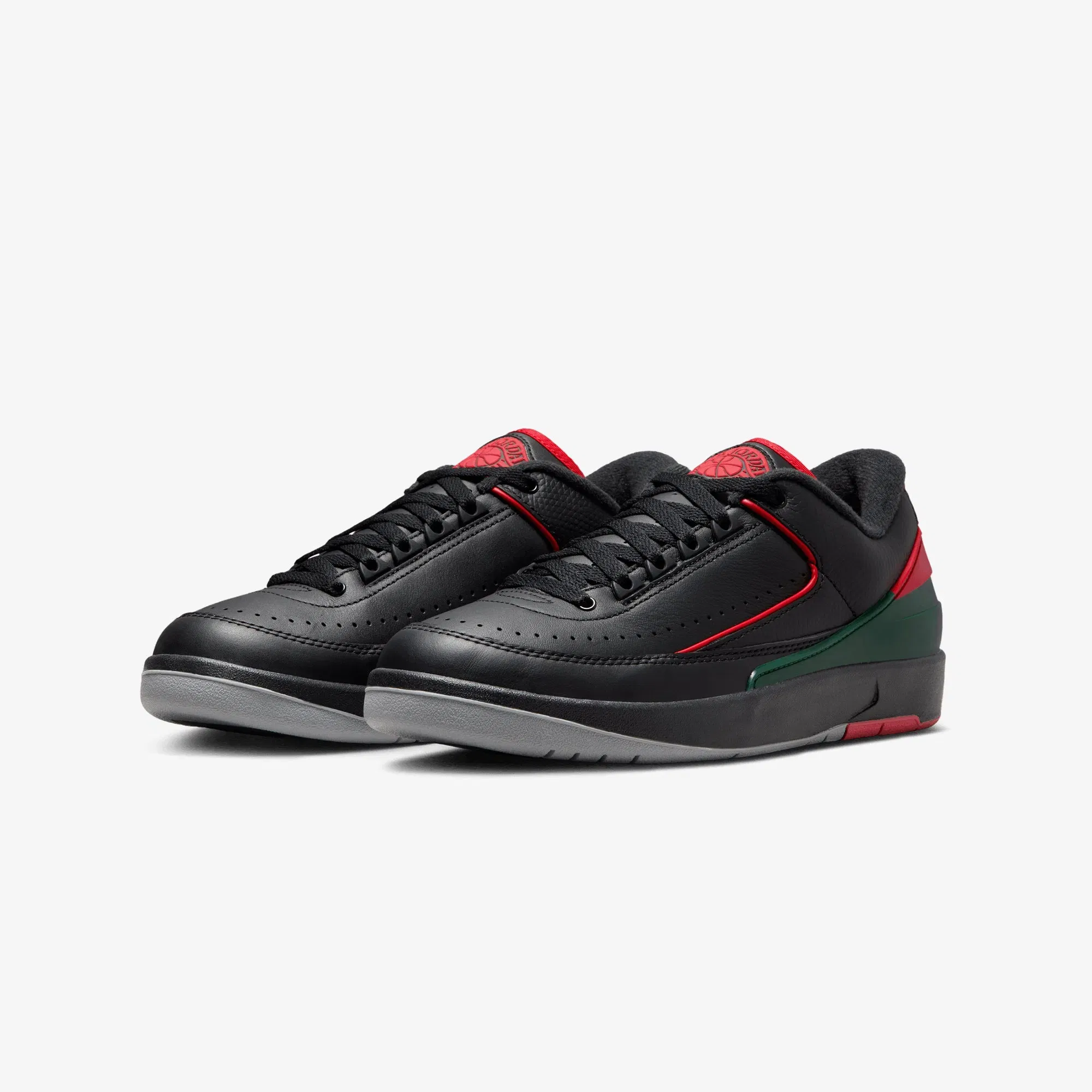 Jordan AIR JORDAN 2 RETRO 'LOW 'BLACK/FIRE RED-FIR-CEMENT GREY'