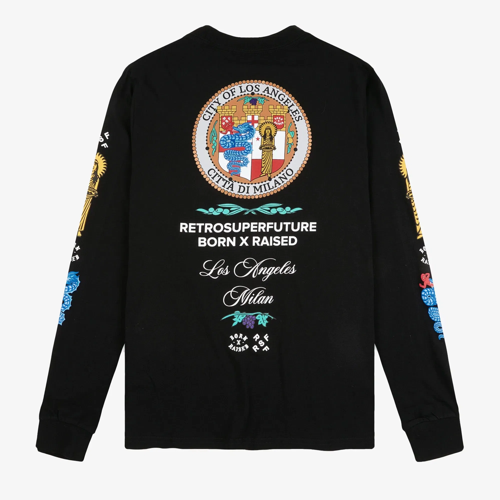 Retrosuperfuture BORN X RAISED LONGSLEEVE { BLACK