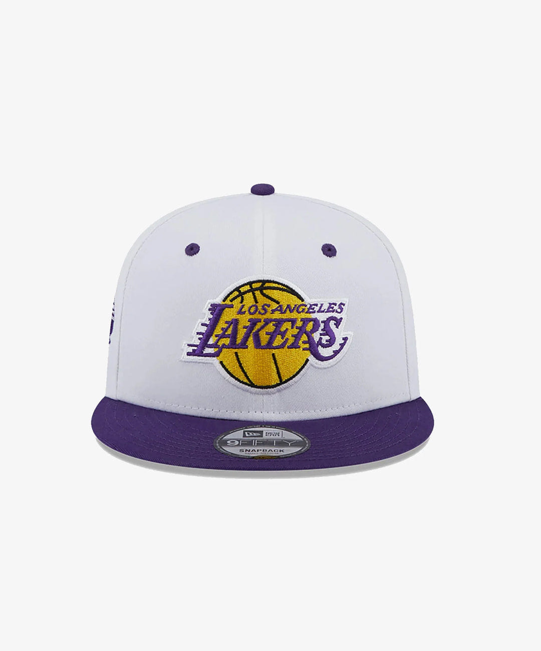 New Era LA LAKERS WHITE CROWN PATCH WHITE 9FIFTY SNAPBACK CAP { WHITE
