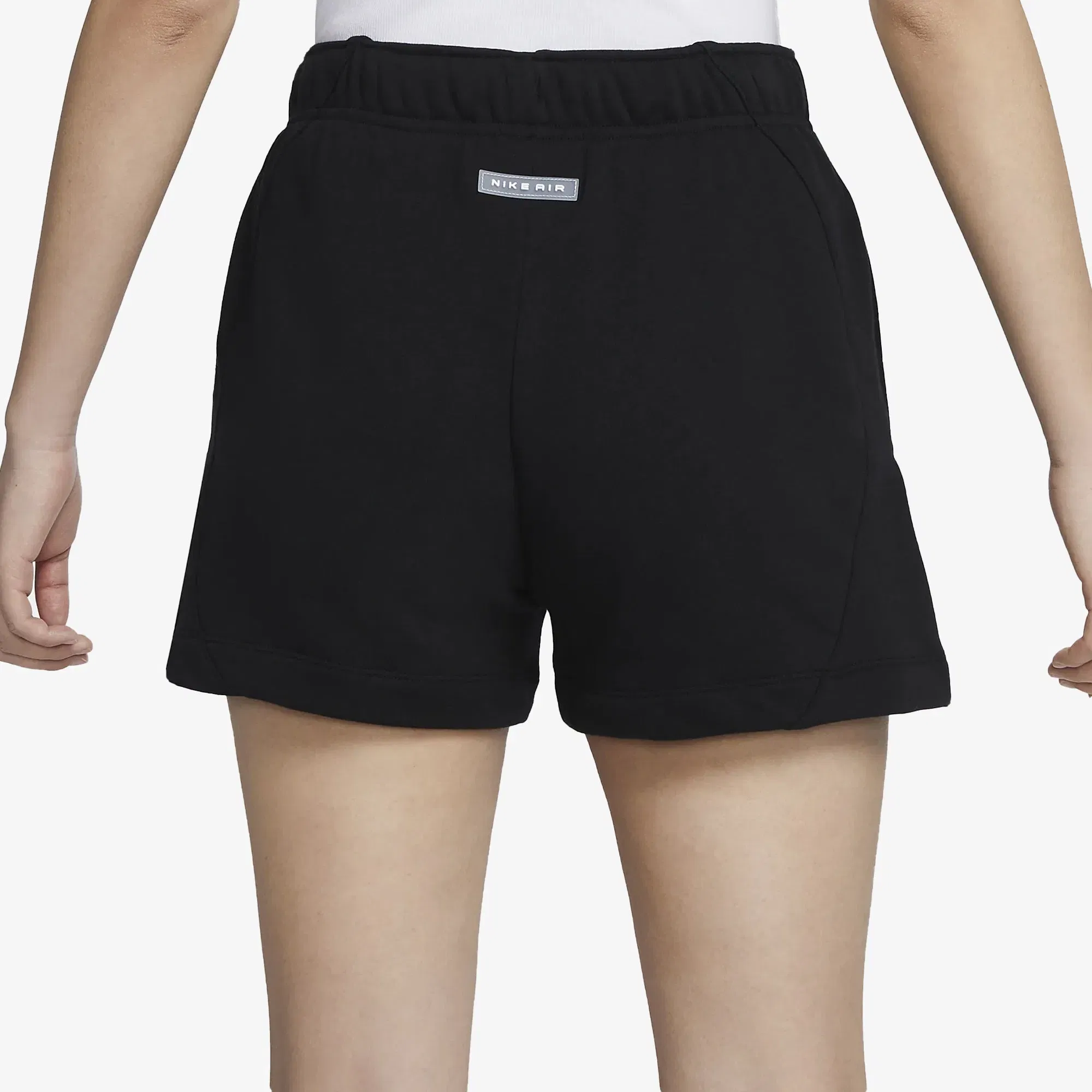 Nike MID RISE FLEECE SHORTS { BLACK