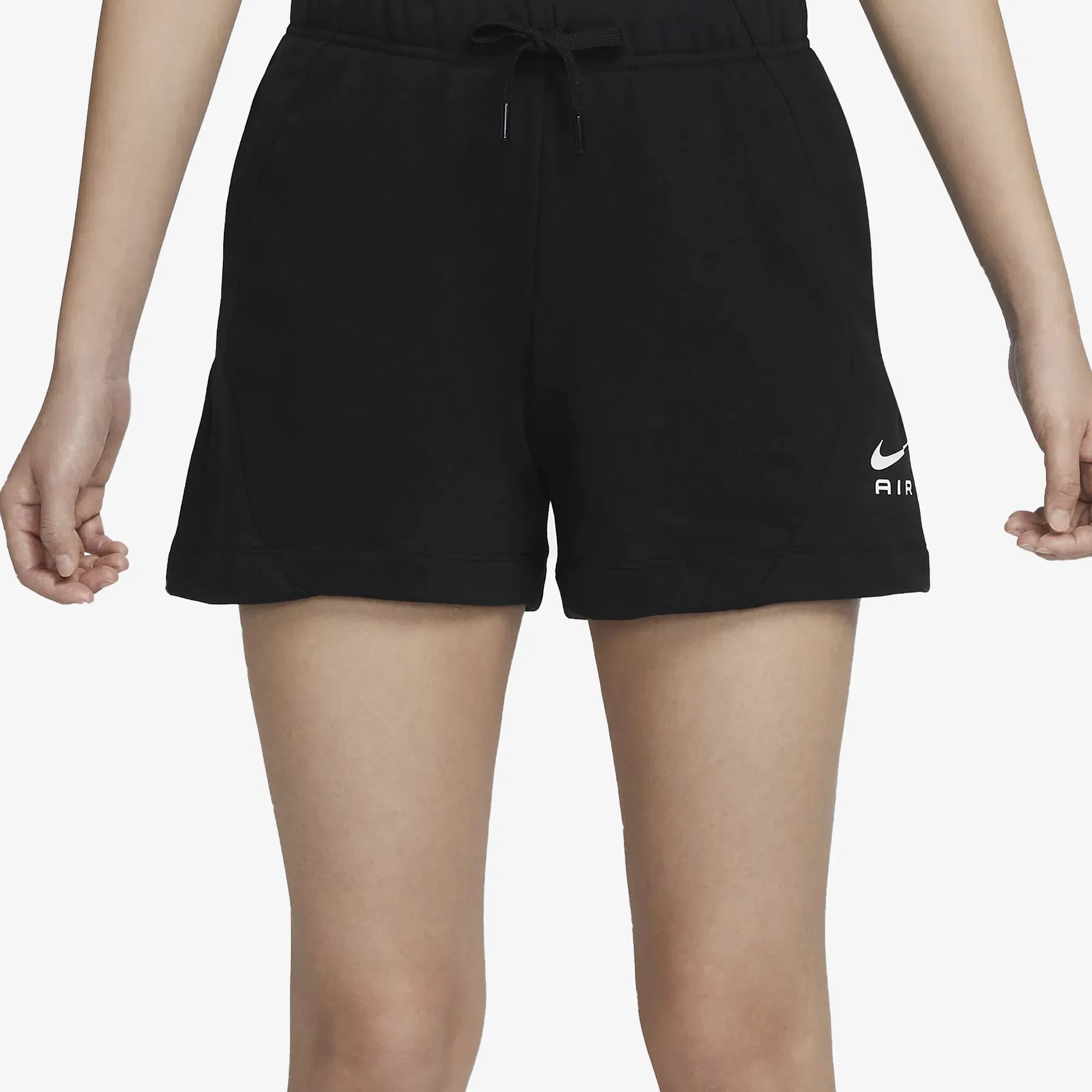 Nike MID RISE FLEECE SHORTS { BLACK
