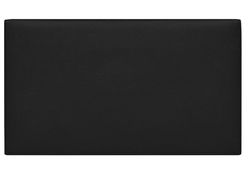 Saint Laurent Uptown Pouch Grain de Poudre Embossed Black