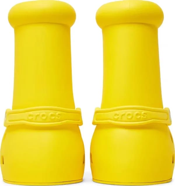 MSCHF Big Red Boot Yellow x Crocs