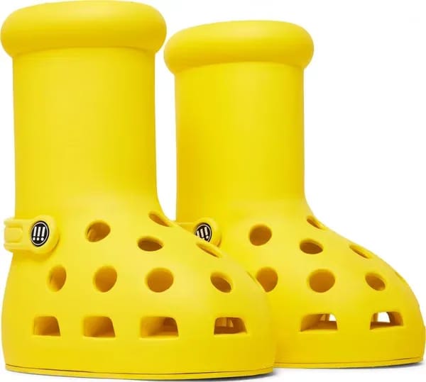 MSCHF Big Red Boot Yellow x Crocs