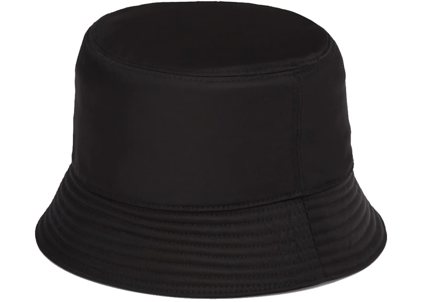 Prada Nylon Bucket Hat Black/Yellow