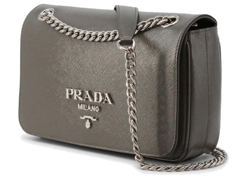 Prada Pattina Shoulder Bag Small Marble