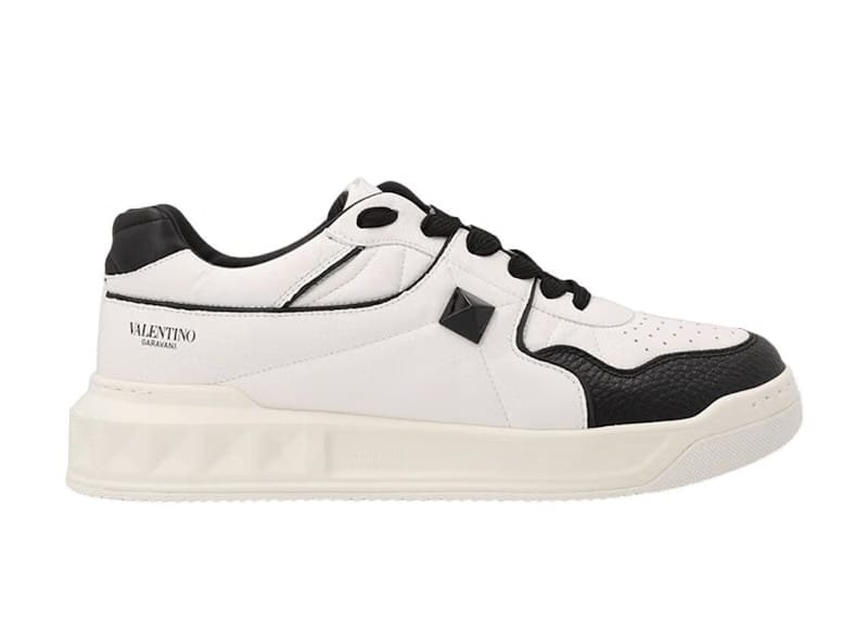 Valentino One Stud XL White Black