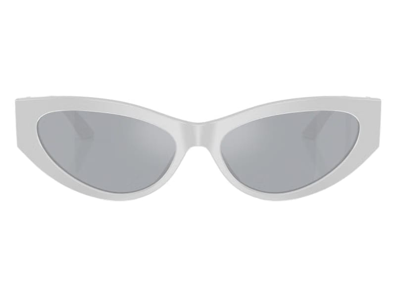 Versace Cat Eye Sunglasses BlueMirror SilverSilverSilver Pearl Grey (VE4470B 54741U)