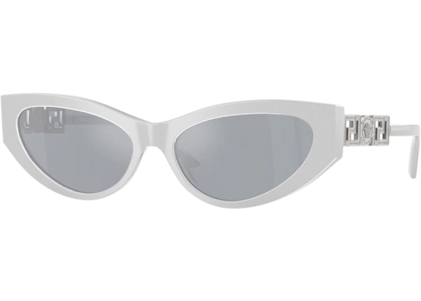 Versace Cat Eye Sunglasses BlueMirror SilverSilverSilver Pearl Grey (VE4470B 54741U)