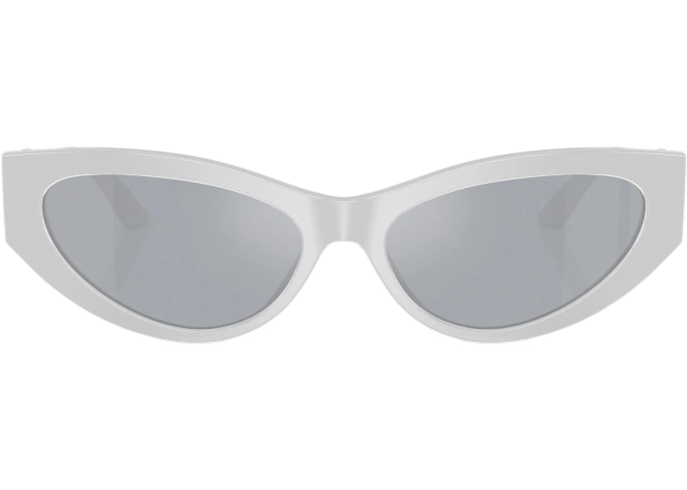 Versace Cat Eye Sunglasses BlueMirror SilverSilverSilver Pearl Grey (VE4470B 54741U)