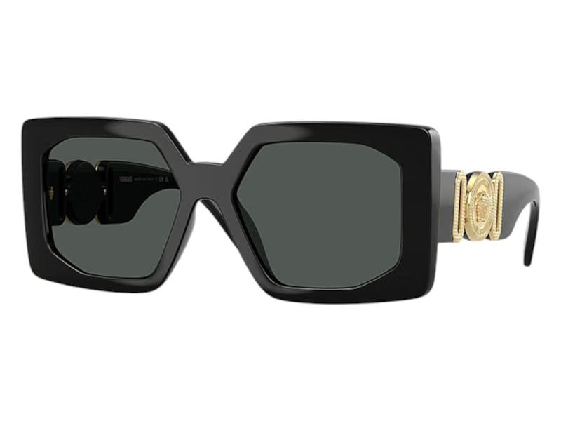 Versace Square Sunglasses Gray Black (VE4478U GB1/87)