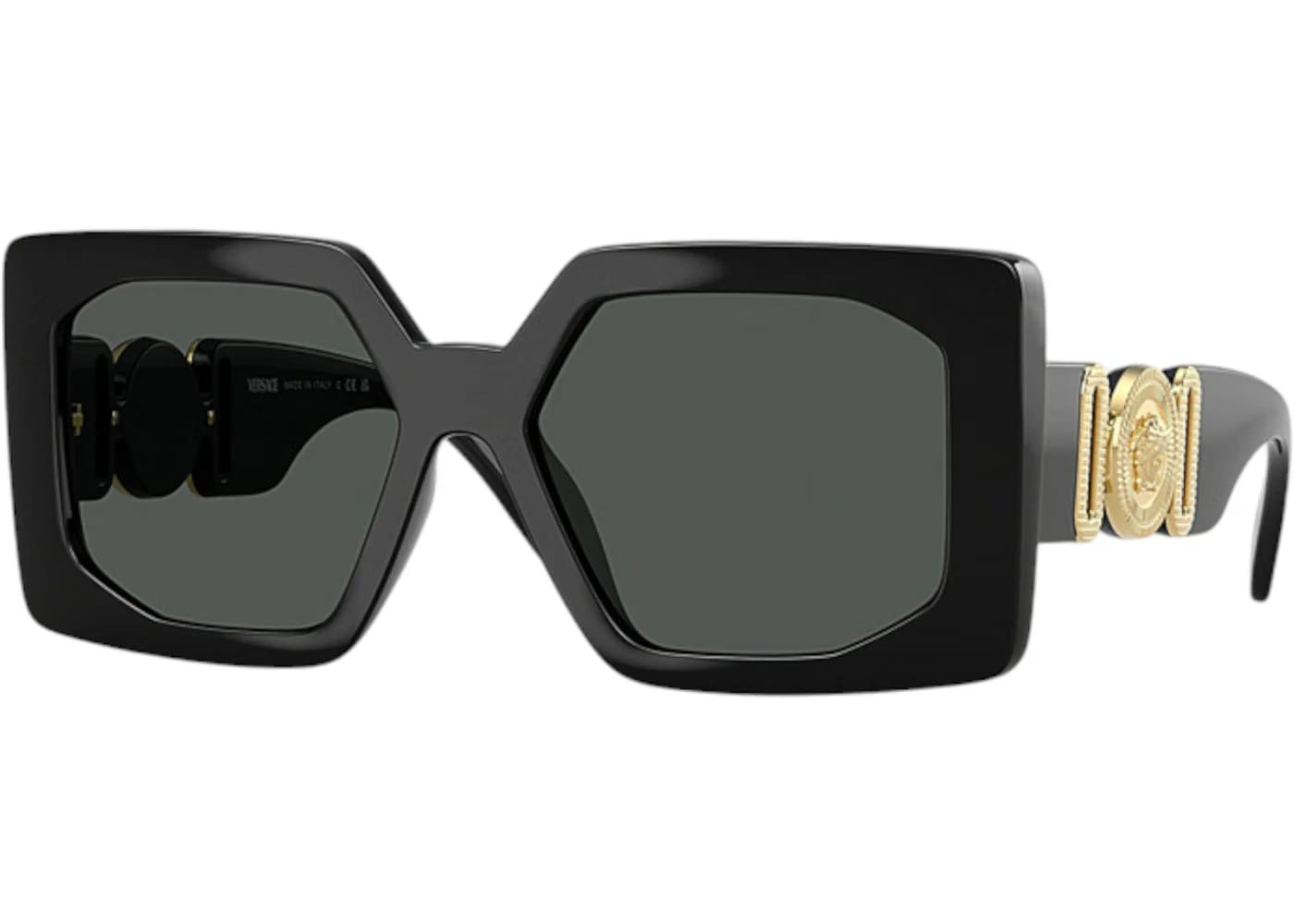 Versace Square Sunglasses Gray Black (VE4478U GB1/87)