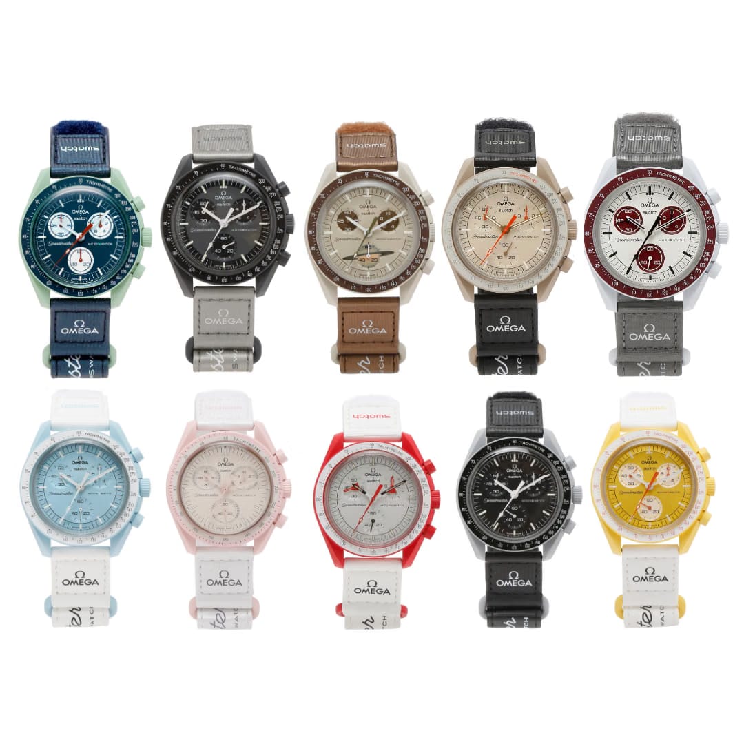Swatch x Omega Bioceramic Moonwatch Set – Complete Collection of All Models ( 18 Watches )