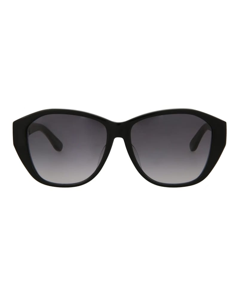Saint Laurent Round-Frame Acetate Sunglasses Black Black Grey (SLM8F-30001590-001)