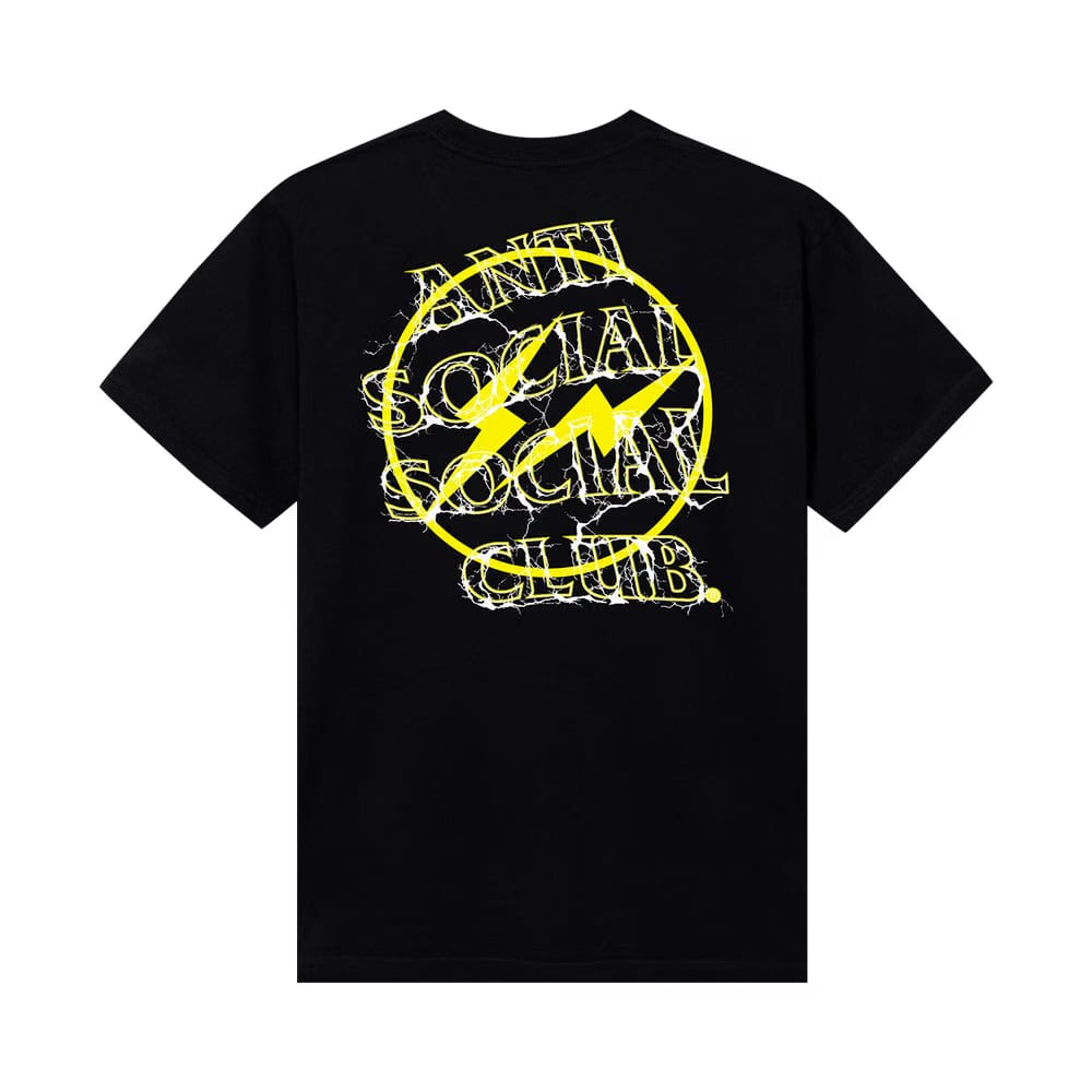 Anti Social Social Club x Fragment Yellow Bolt T-Shirt
