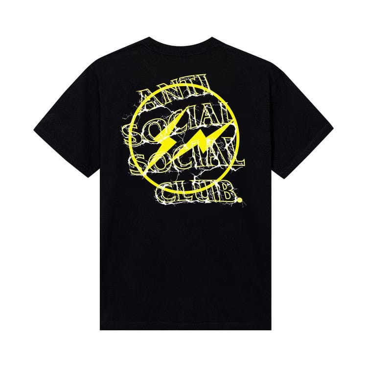 Anti Social Social Club x Fragment Yellow Bolt T-Shirt