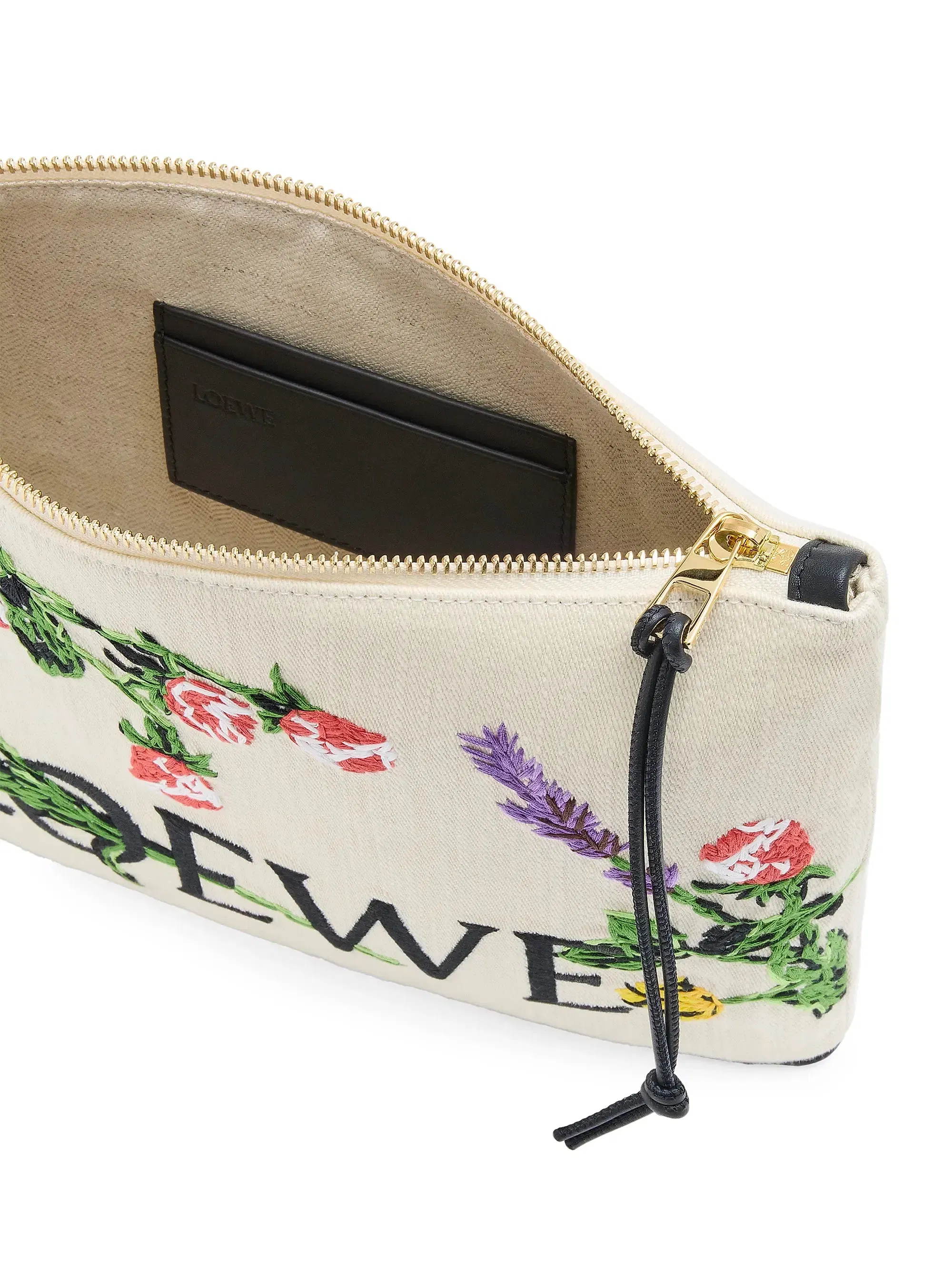 LOEWE LOEWE x Paula's Ibiza Oblong Floral Pouch