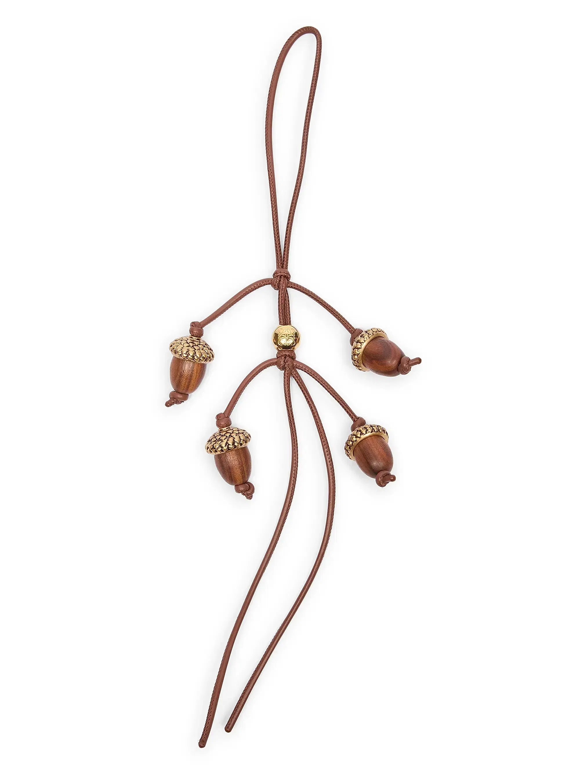 LOEWE Wooden Acorn Charm