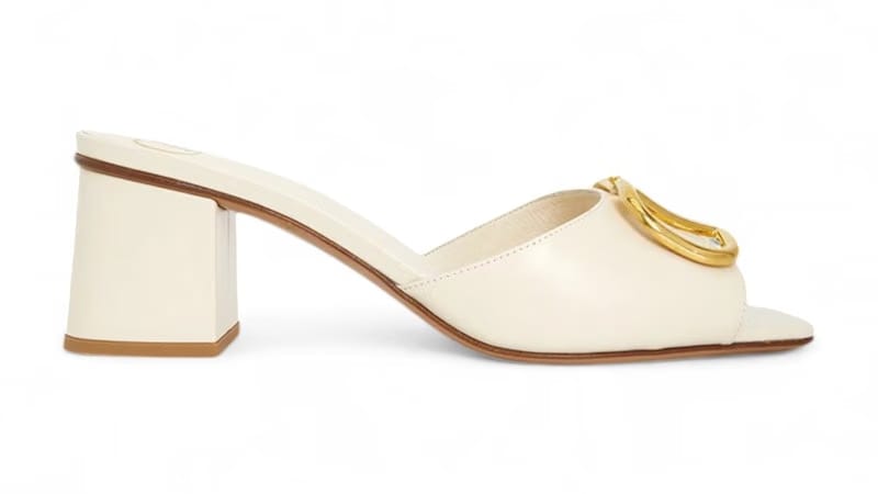 Valentino V Logo Signature Sandal Ivory (Women's)