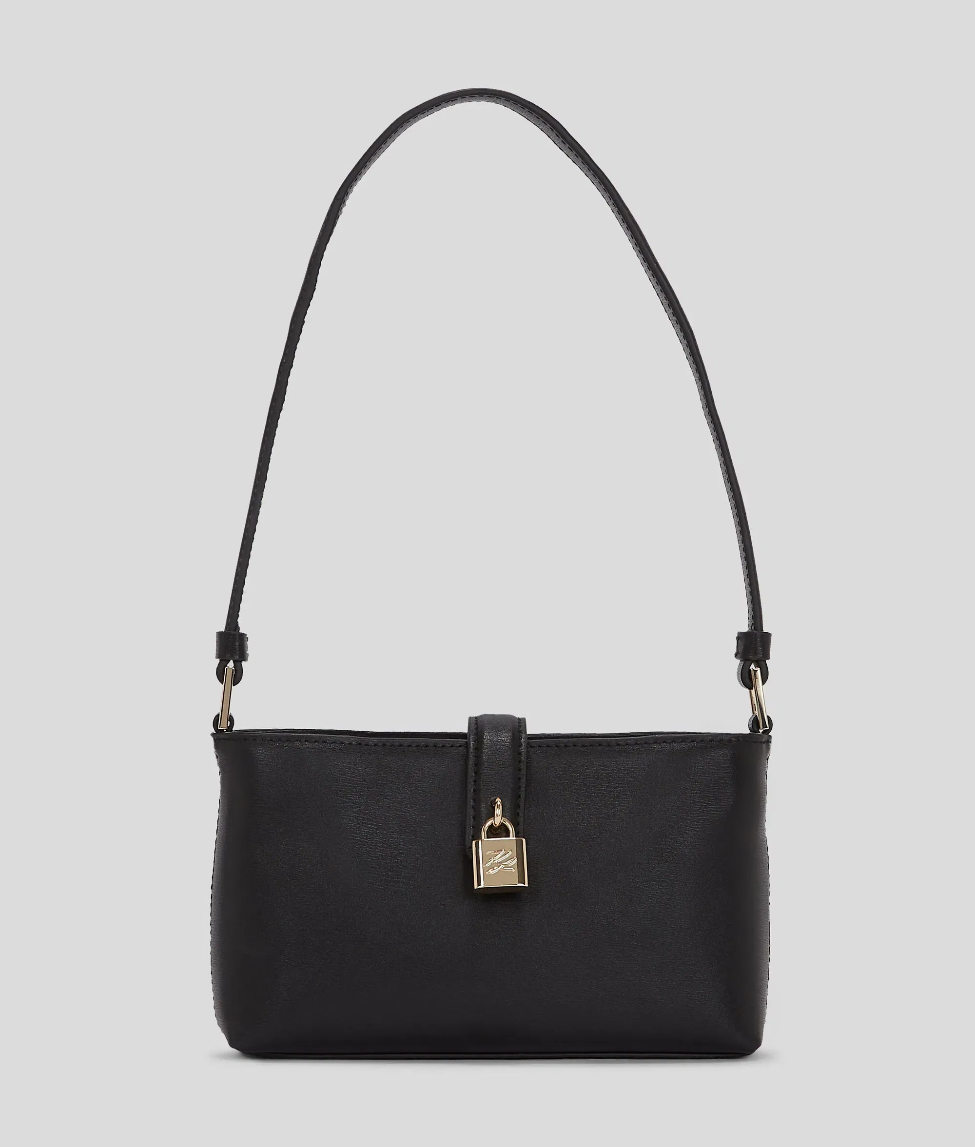 KarlLagerfeld Kautograph Padlock Shoulder Pouch Black/Gold